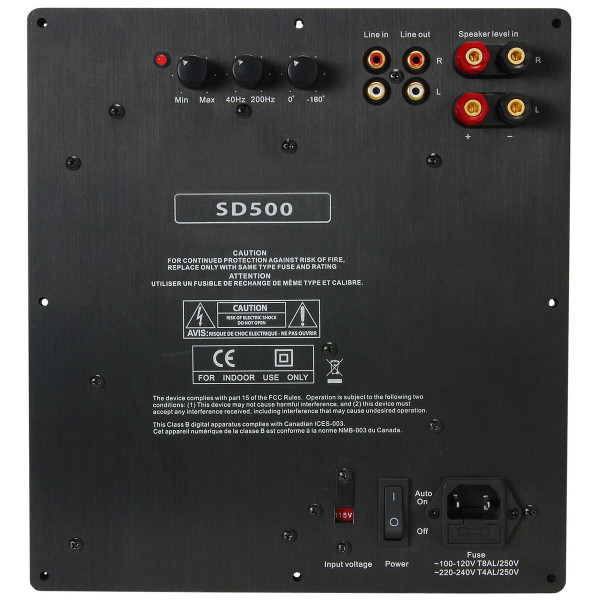 Main product image for Yung SD500 500W Class D Subwoofer Amp Module 301-512